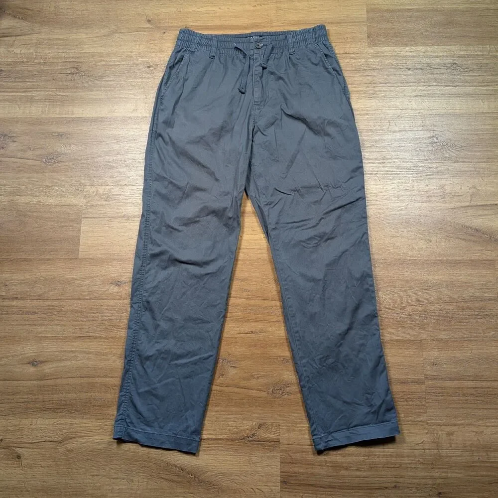 Line of Trade Off Duty Pants Men Medium 32x30 Gray Stretch Drawstring Casual